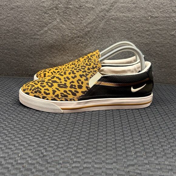 Size 9-Nike Court Legacy Cheetah Print Slip on (Womens) - Picture 1 of 10